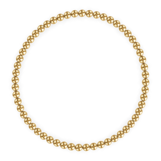 3MM Gold Ball Anklet