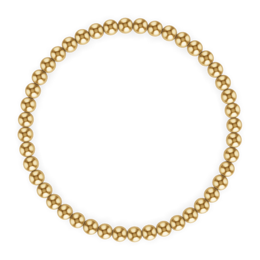 4MM Gold Ball Anklet