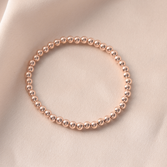 5MM Rose Gold Ball Bracelet
