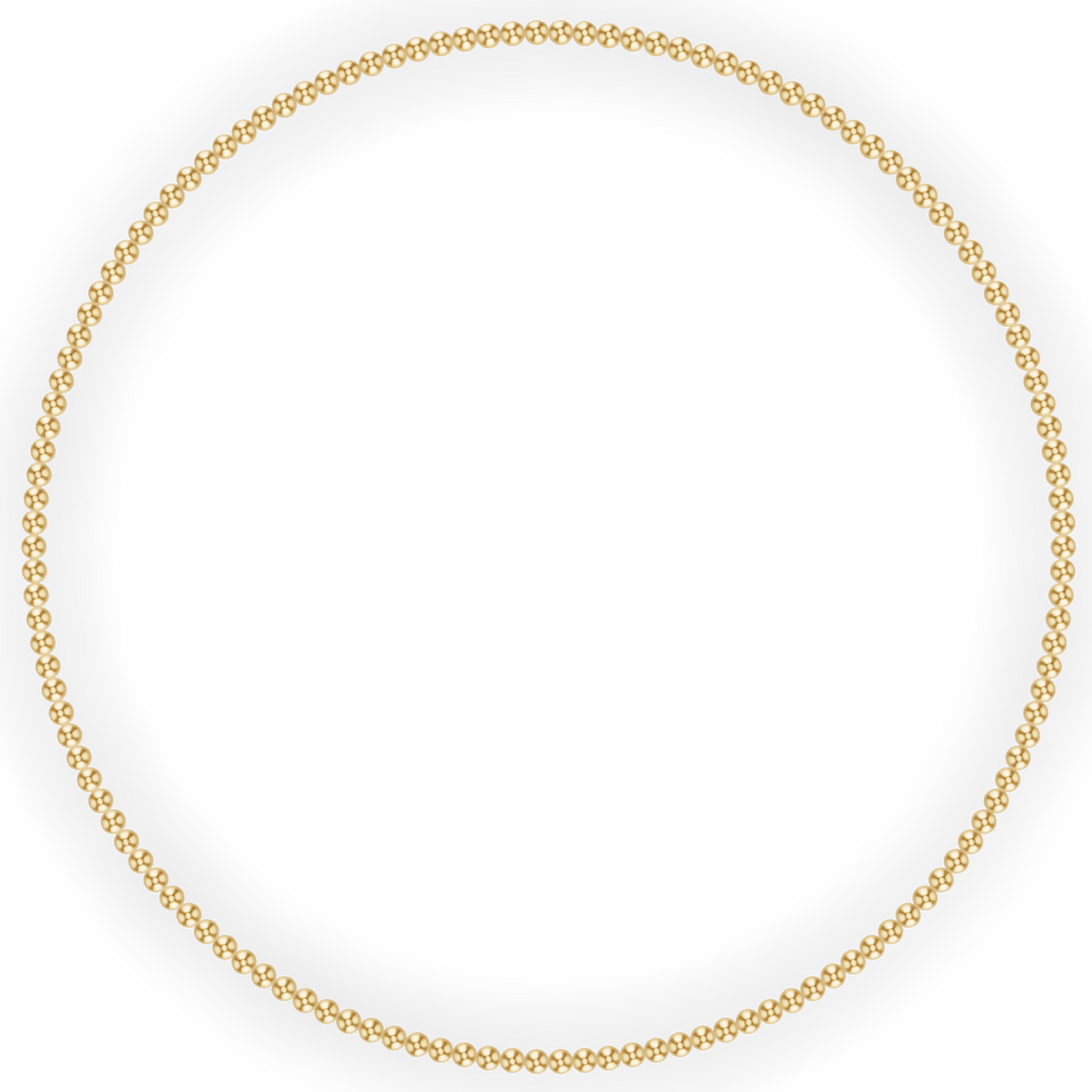 3MM Gold Ball Necklace