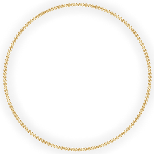 3 mm Gold Ball Necklace