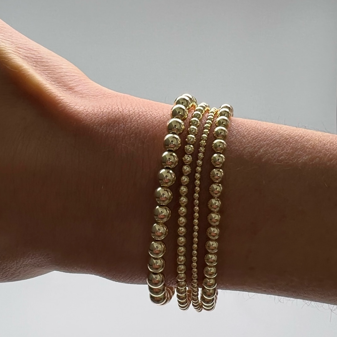 5MM Gold Ball Bracelet