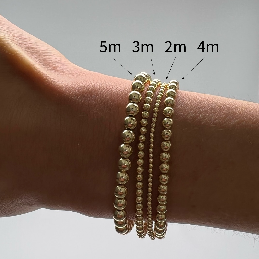 5MM Gold Ball Bracelet