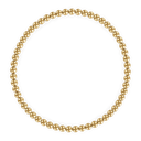 3MM Gold Ball Anklet