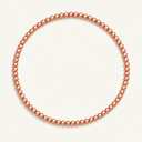 2MM Rose Gold Ball Bracelet
