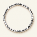 4MM Silver Ball Bracelet