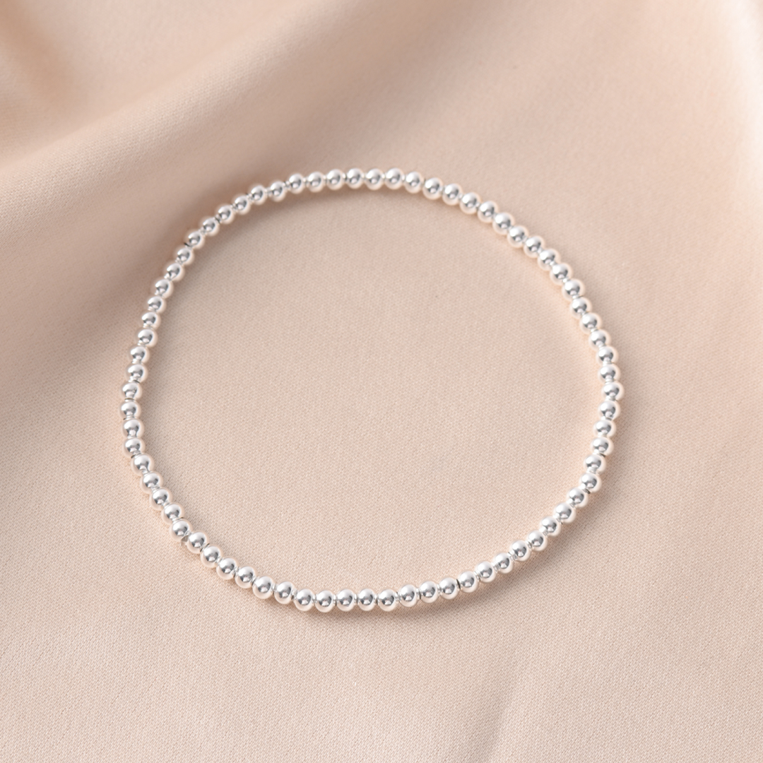 3MM Silver Ball Bracelet – kylar mack