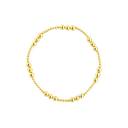 Gold bracelet on a white background