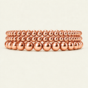 433 Rose Gold Bead Bracelet Stack