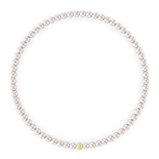 3MM White Pearl Bracelet