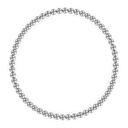 3MM Silver Ball Bracelet