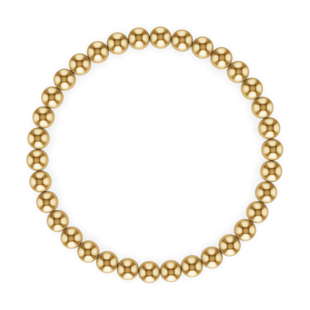5MM Gold Ball Bracelet kylar mack